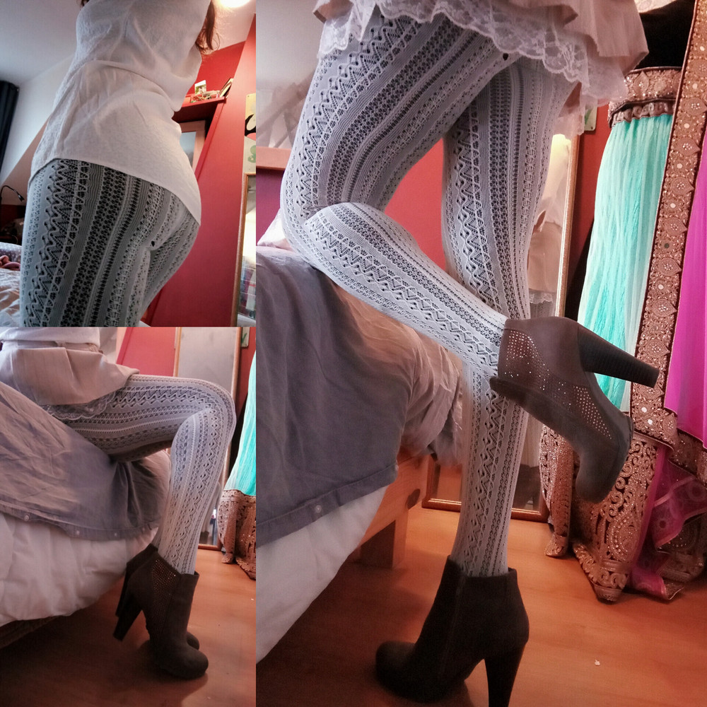 Sissy Femboy in lace stockings #8