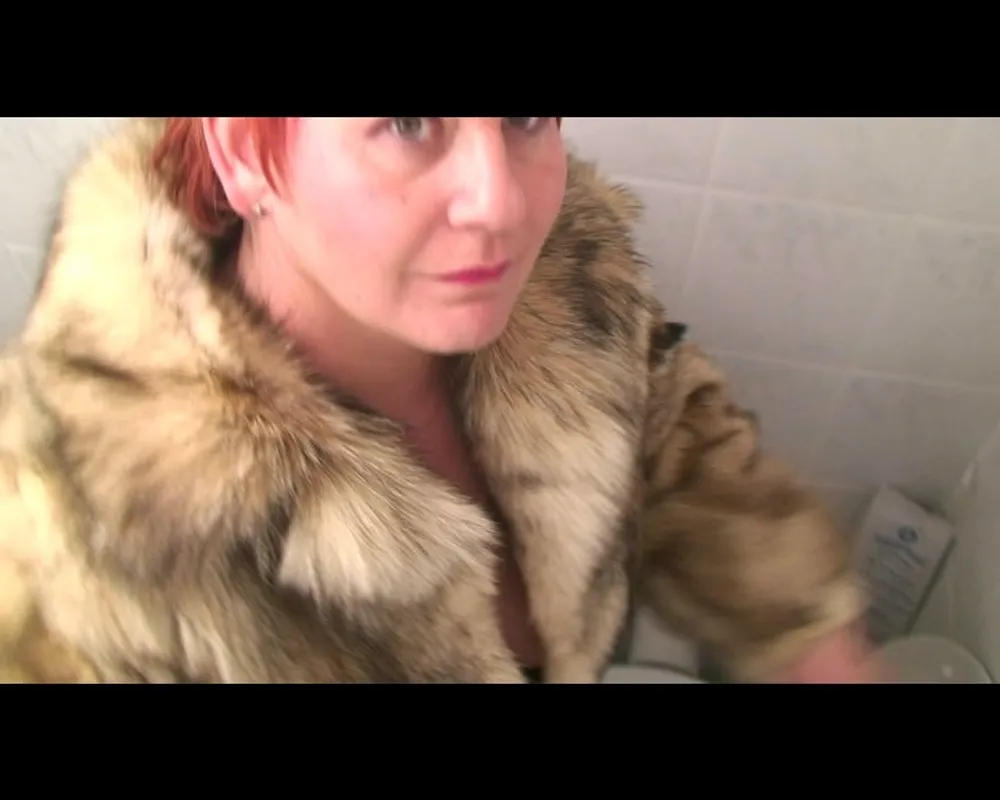 Secretly filmed in a fur coat #2