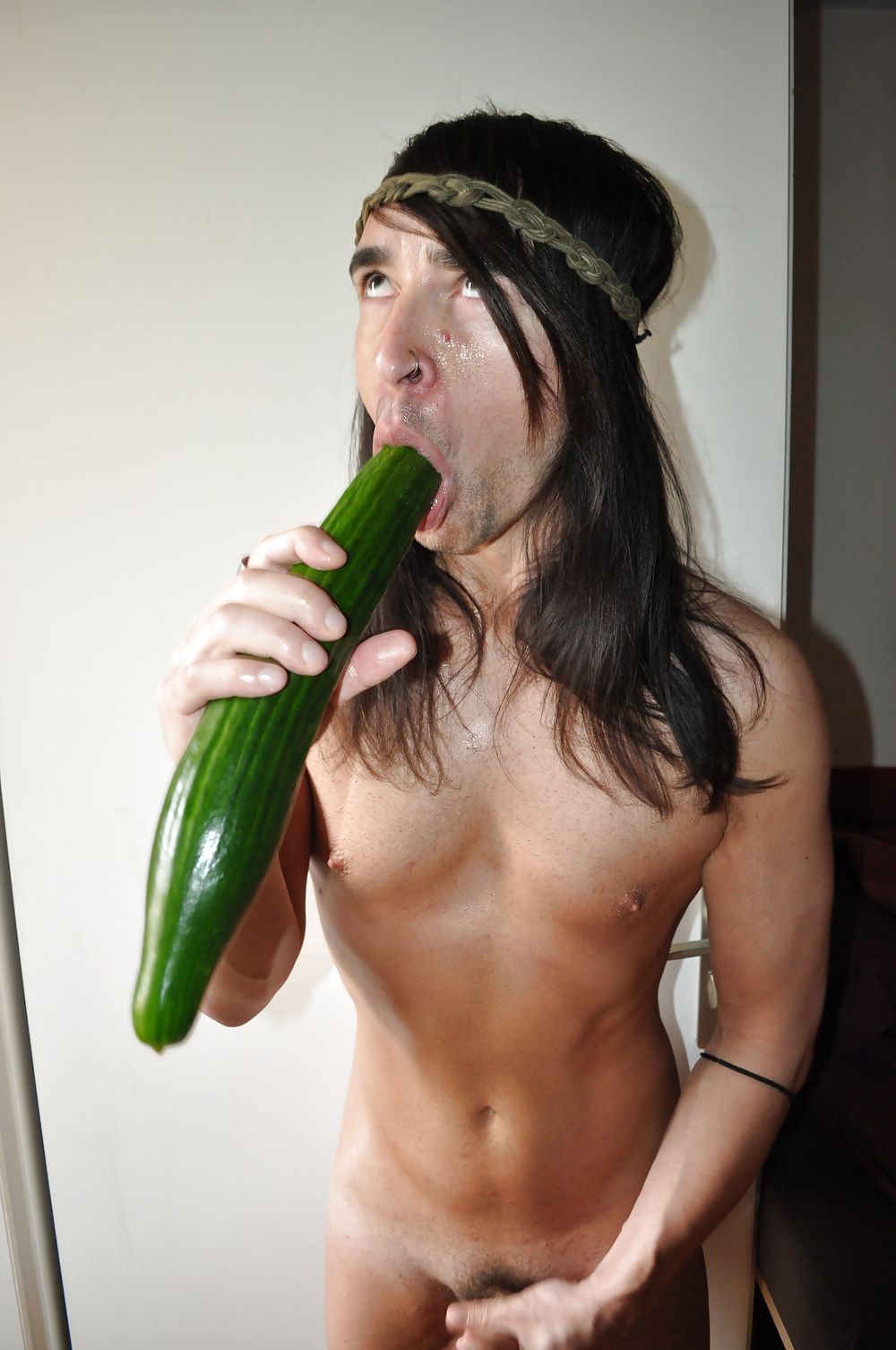 Tygra gets off with two huge cucumbers #24