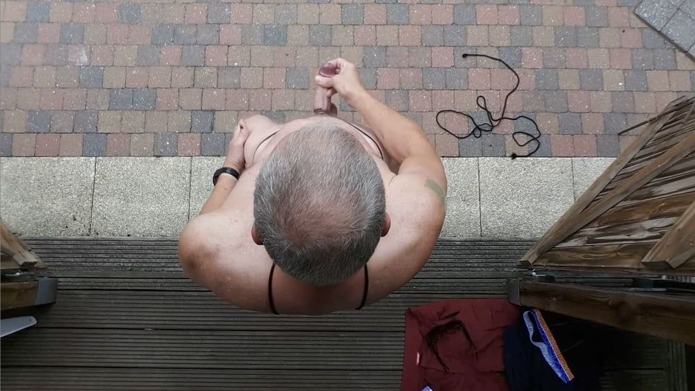 public outdoor exhibitionist bondage jerking show #35