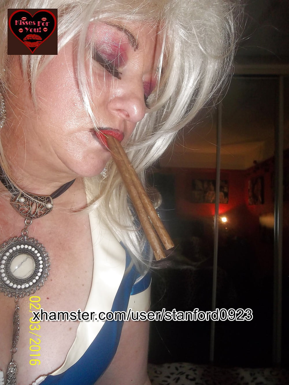 SMOKING SLUT IN RUBBER 2 #17