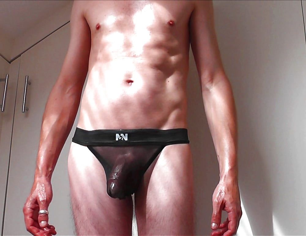 Jockstrap Jerkoff and Messy Mesh Cum stills #58