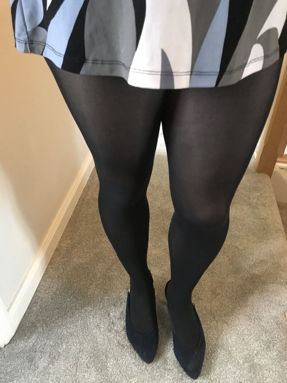 Blue opaque tights #31