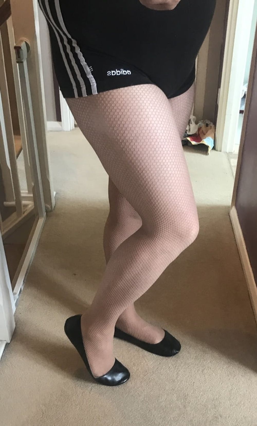 Tan fishnets tights #23