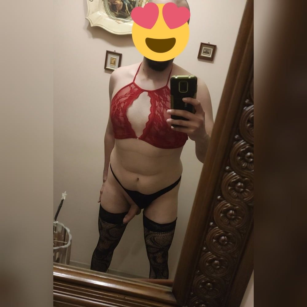 Chubby sissy faggot  #8