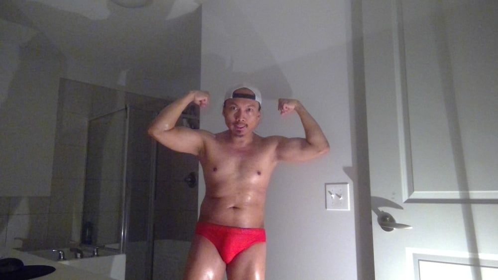 Flexing In Red Speedos Again! #6