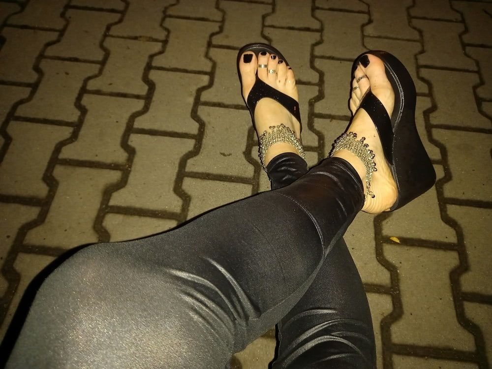 sexy feet and latex flip flops #24
