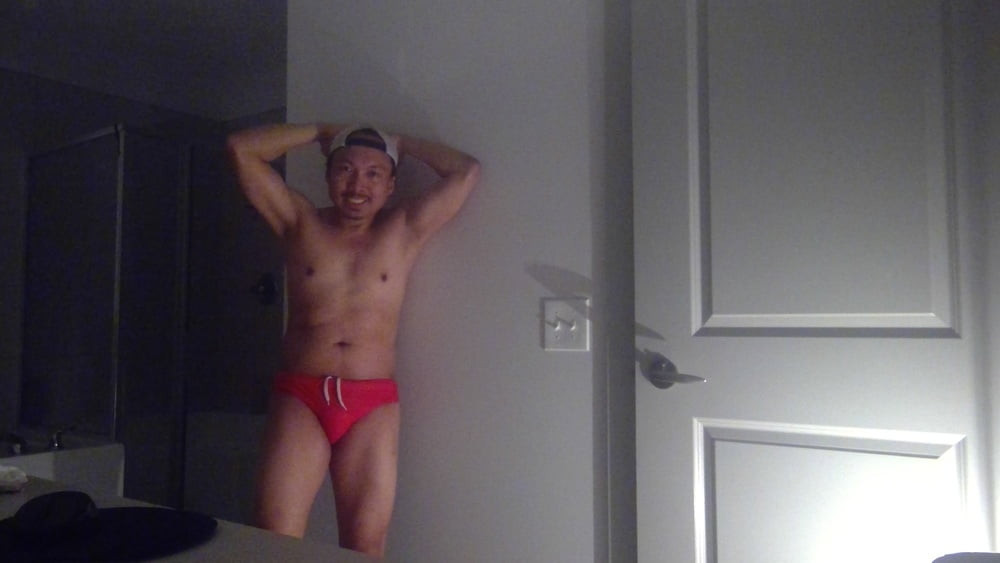 Posin&#039; in Red Speedos! #4