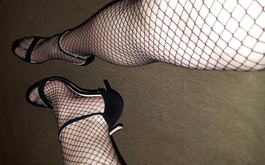 Sexy Heels ++ Fishnet ++ Anklets ++ Feet #9