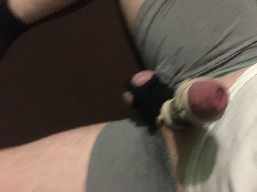 Bound Dick And Balls And Homemade Cocksleeve  #17