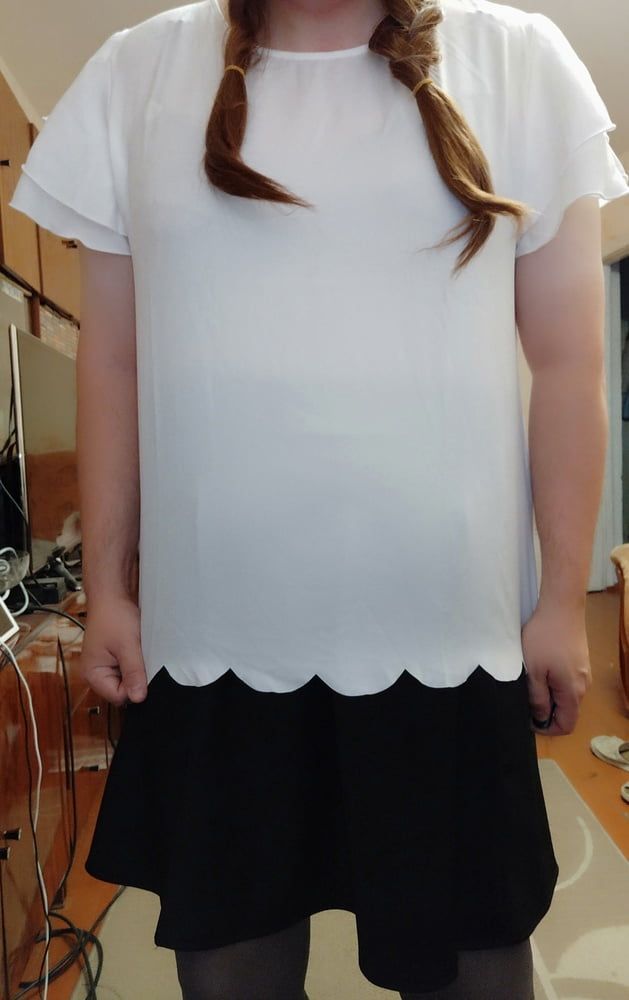 black skirt&white blouse p.3 #4
