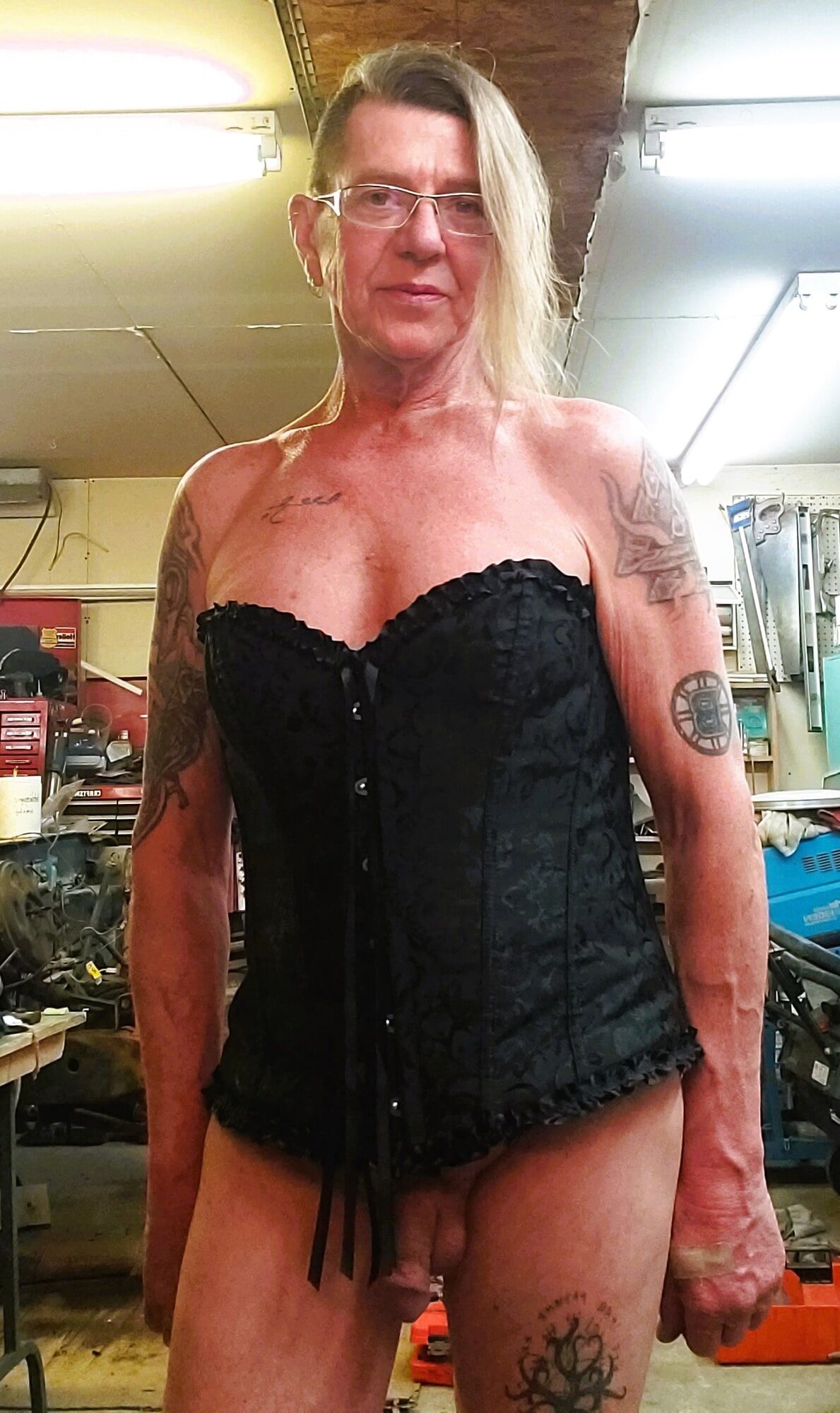 sissy wearing corset
