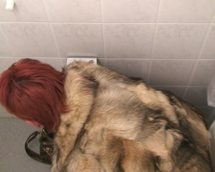 Secretly filmed in a fur coat #5