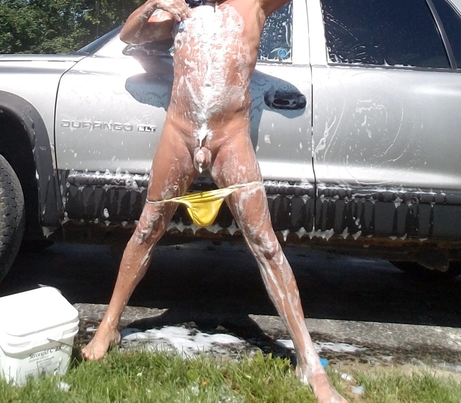 Nude Public Car Wash #17