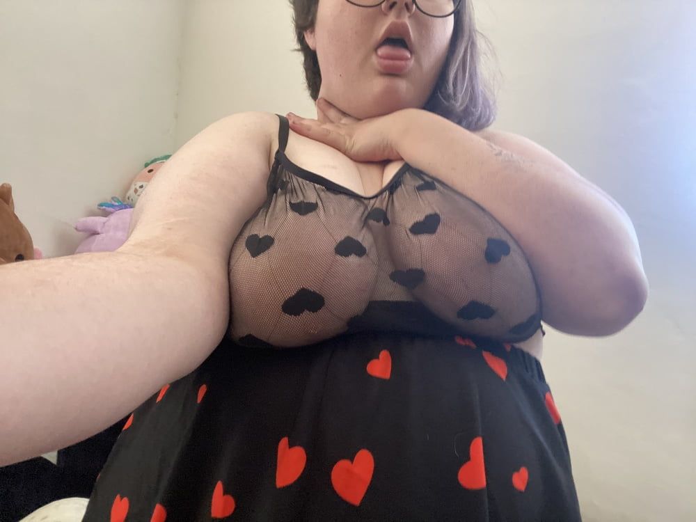 BBW BRAT WITH HEART LINGERIE STRIPS #26