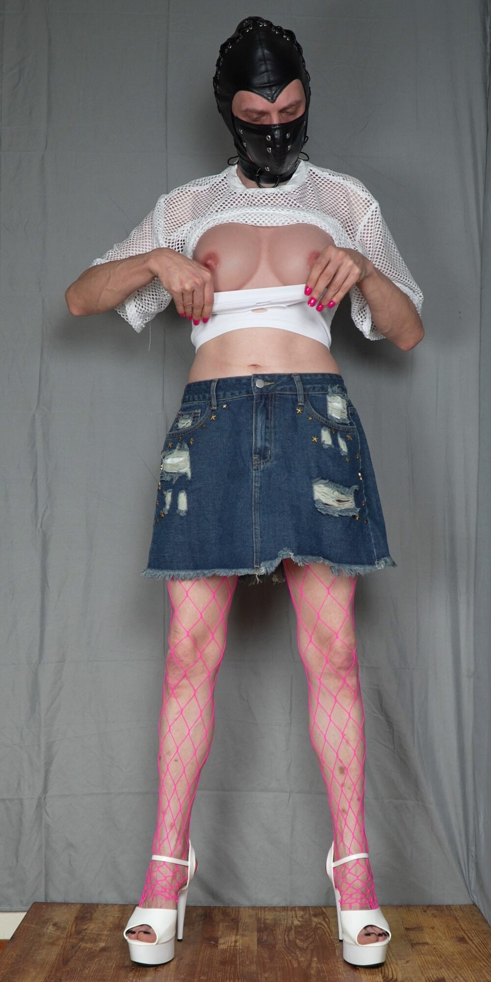 Pink Neon Fishnet #28