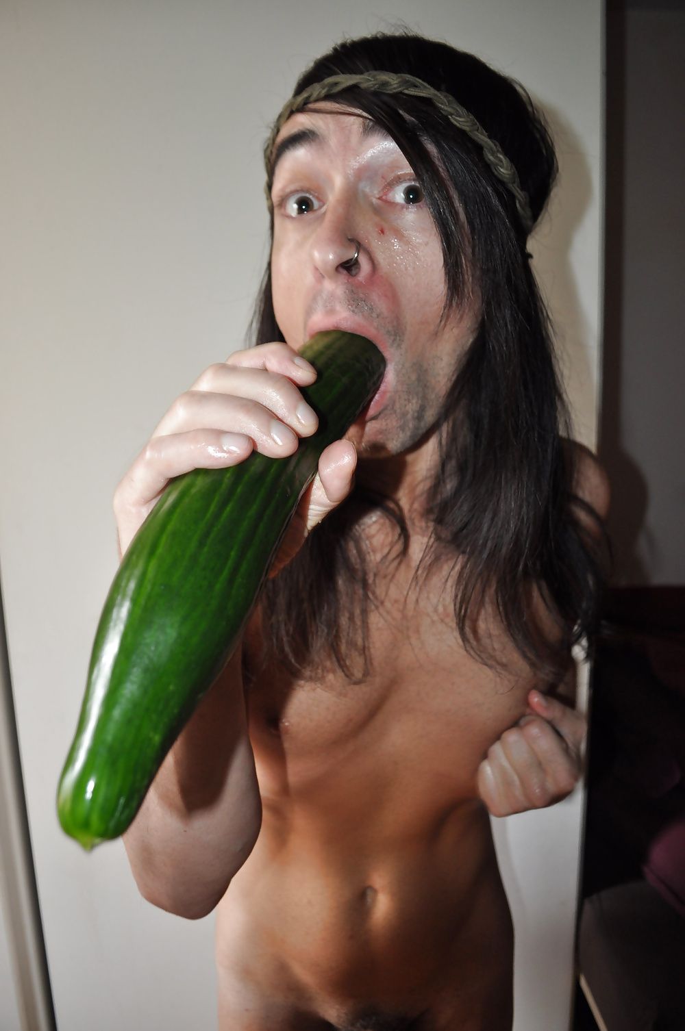 Tygra gets off with two huge cucumbers #17