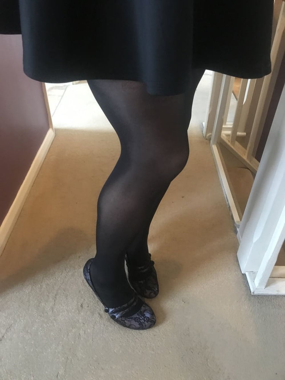 Black hold up stockings #2