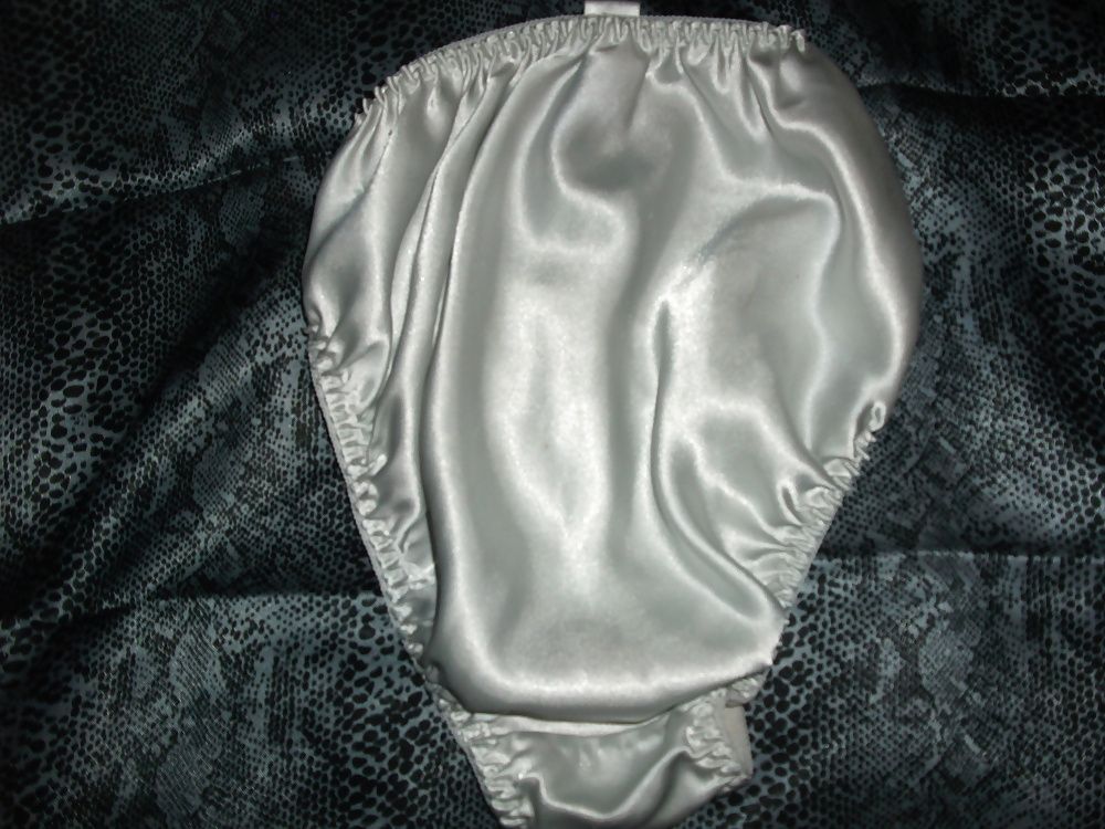 A selection of my wife's silky satin panties #25