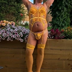 Yellow slutty outfit