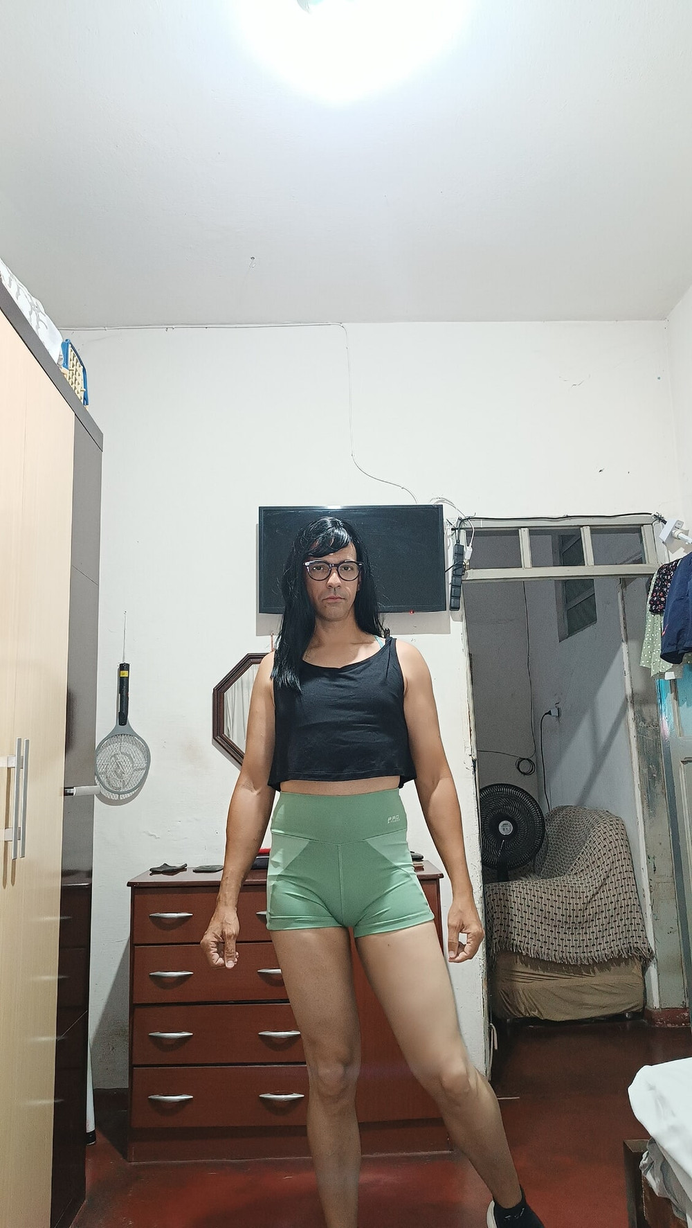 Cute Short Gym Green  #7