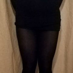 me posing pantyhose)