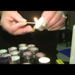 I light candles