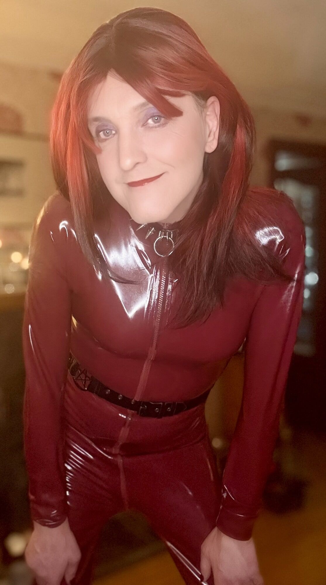 Latex catsuit and shiny boots? Oh yes please! #3