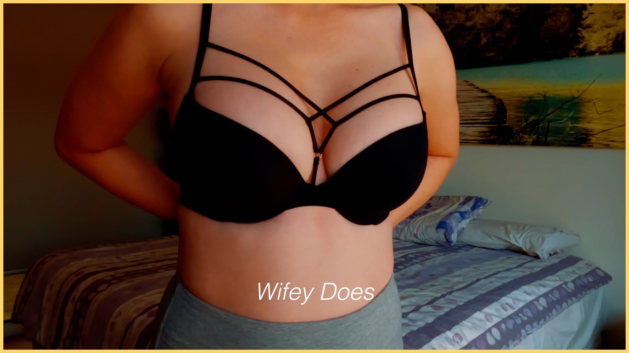 Wifey tries on her hot and sexy lingerie #4