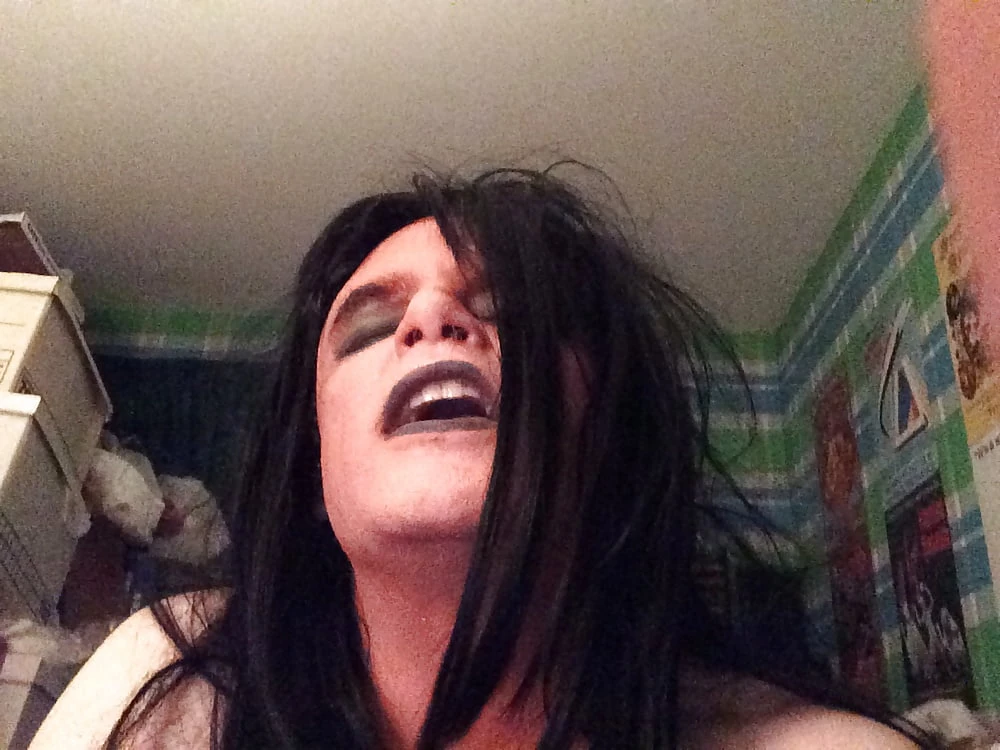 Scary freaky goth sissy #6