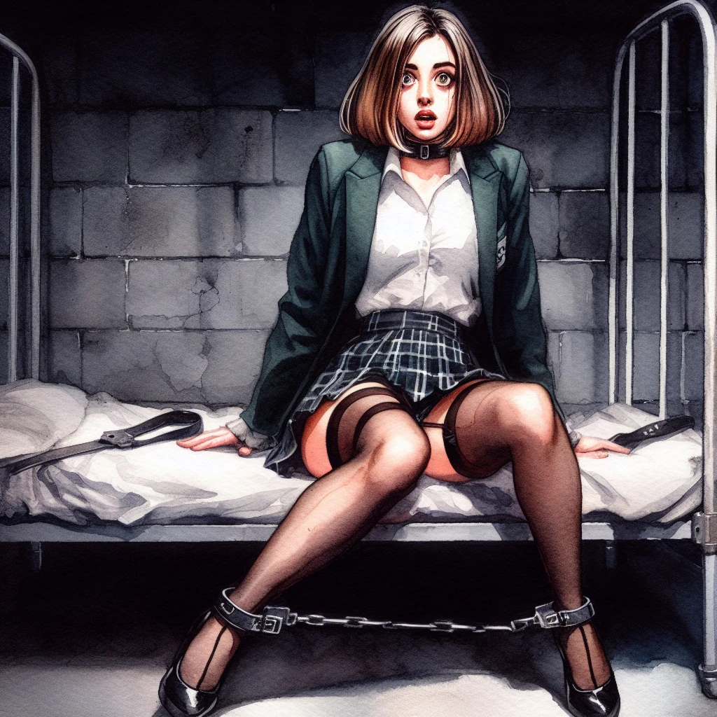 Crying and smoking ladies in Stockings  #21