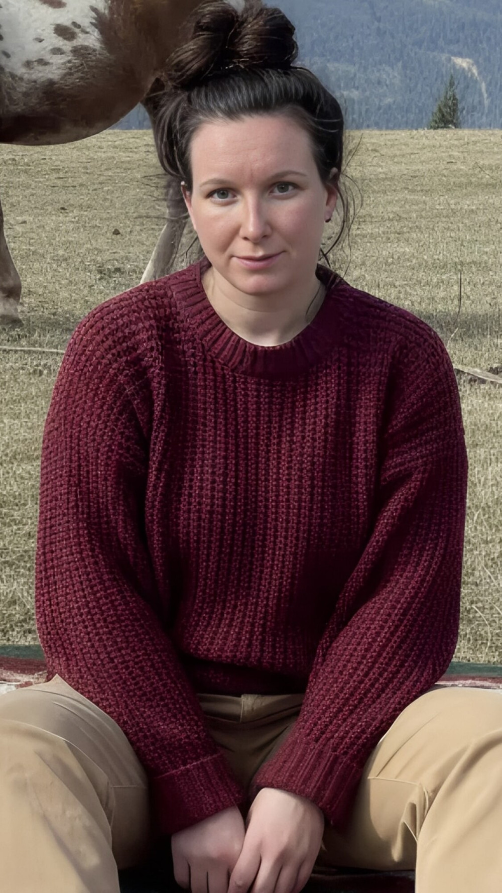 I wore my red sweater and was nude for my 61f soccer coach  #19