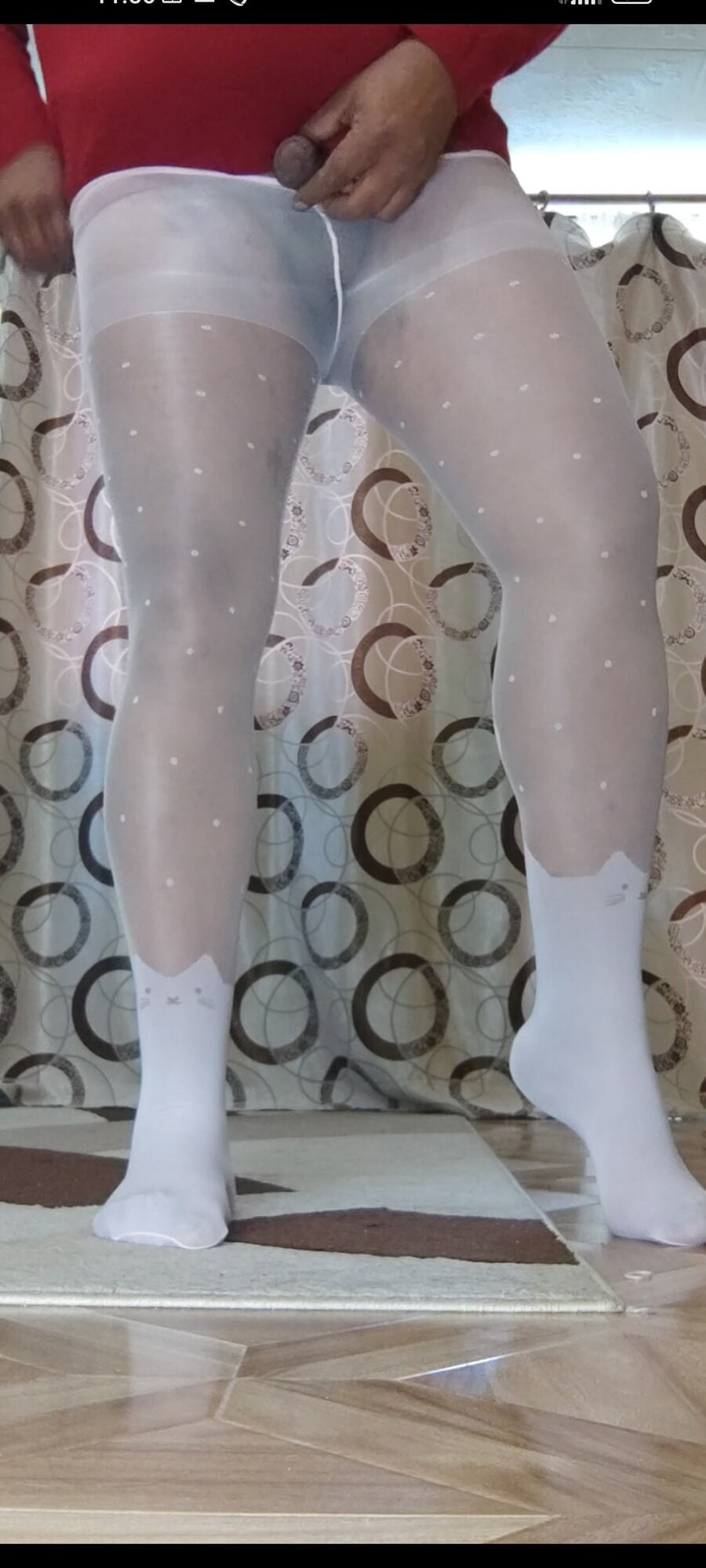 White pantyhose for teen #25