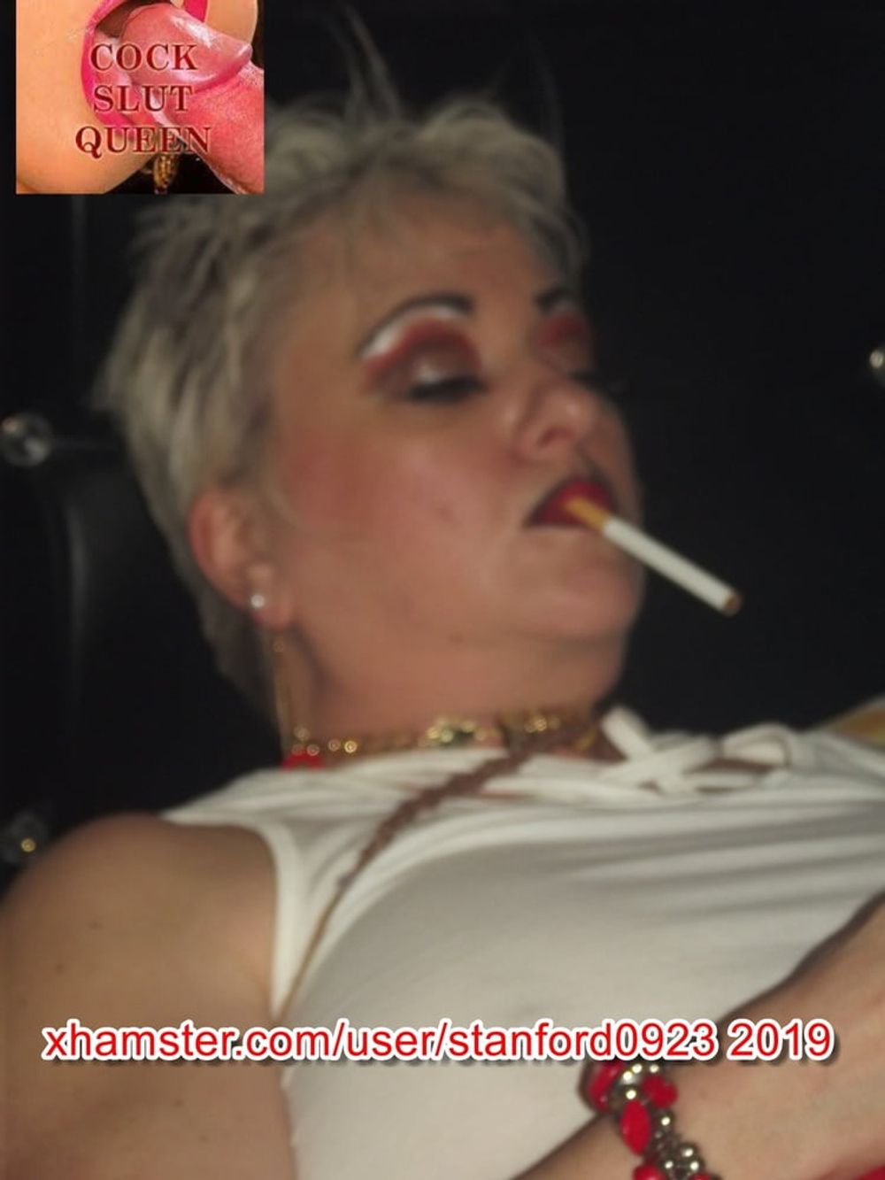 SLUT PLAYING SMOKING  #28