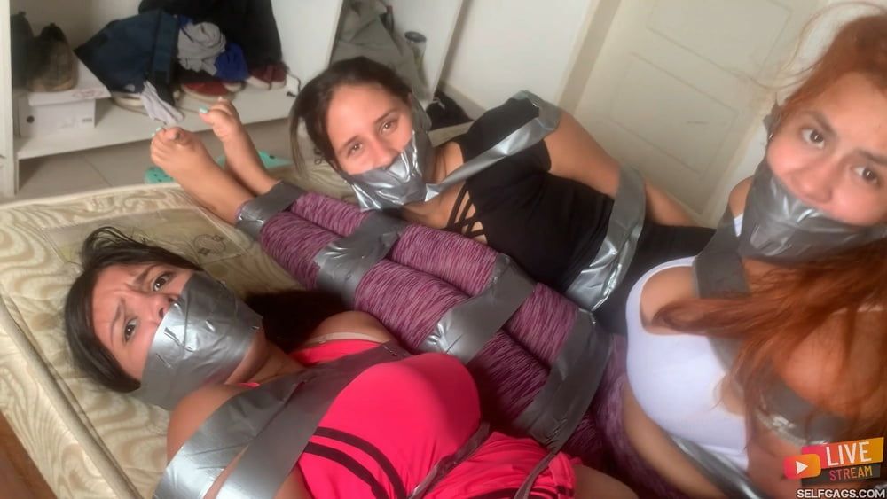 Sexy Live Cam Girls Tied Up And Gagged With Duct Tape #15