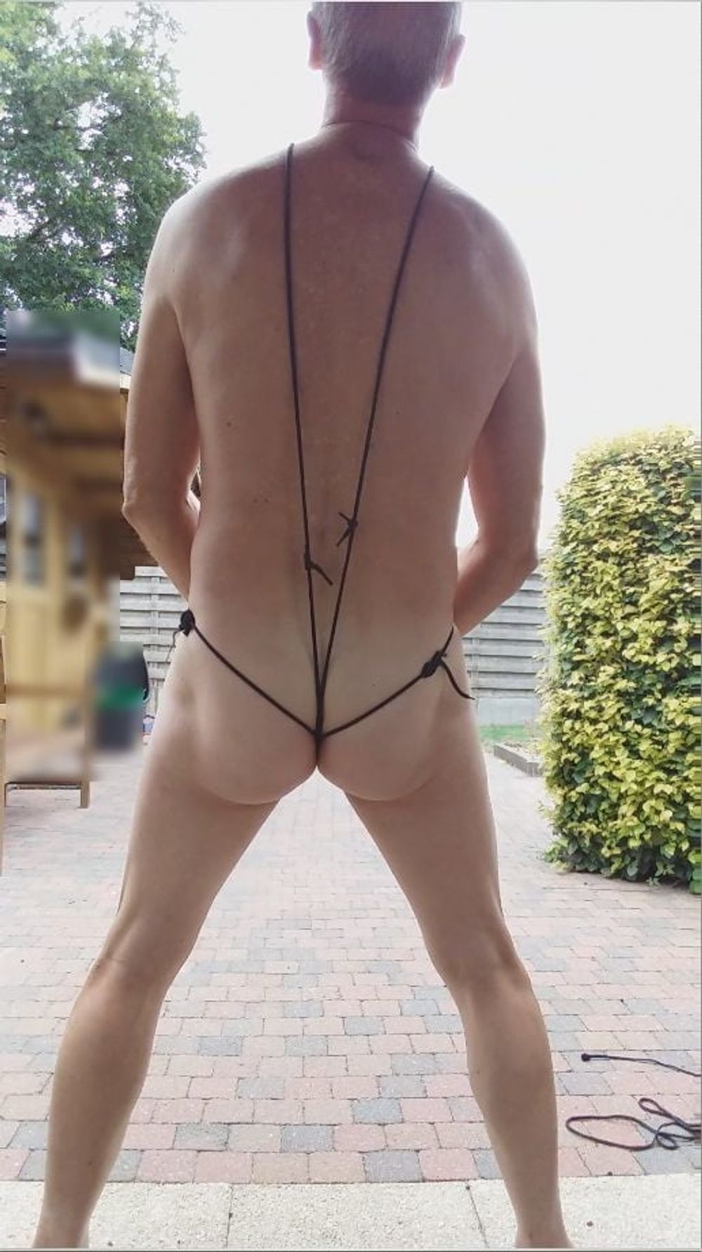 public outdoor exhibitionist bondage jerking show #49