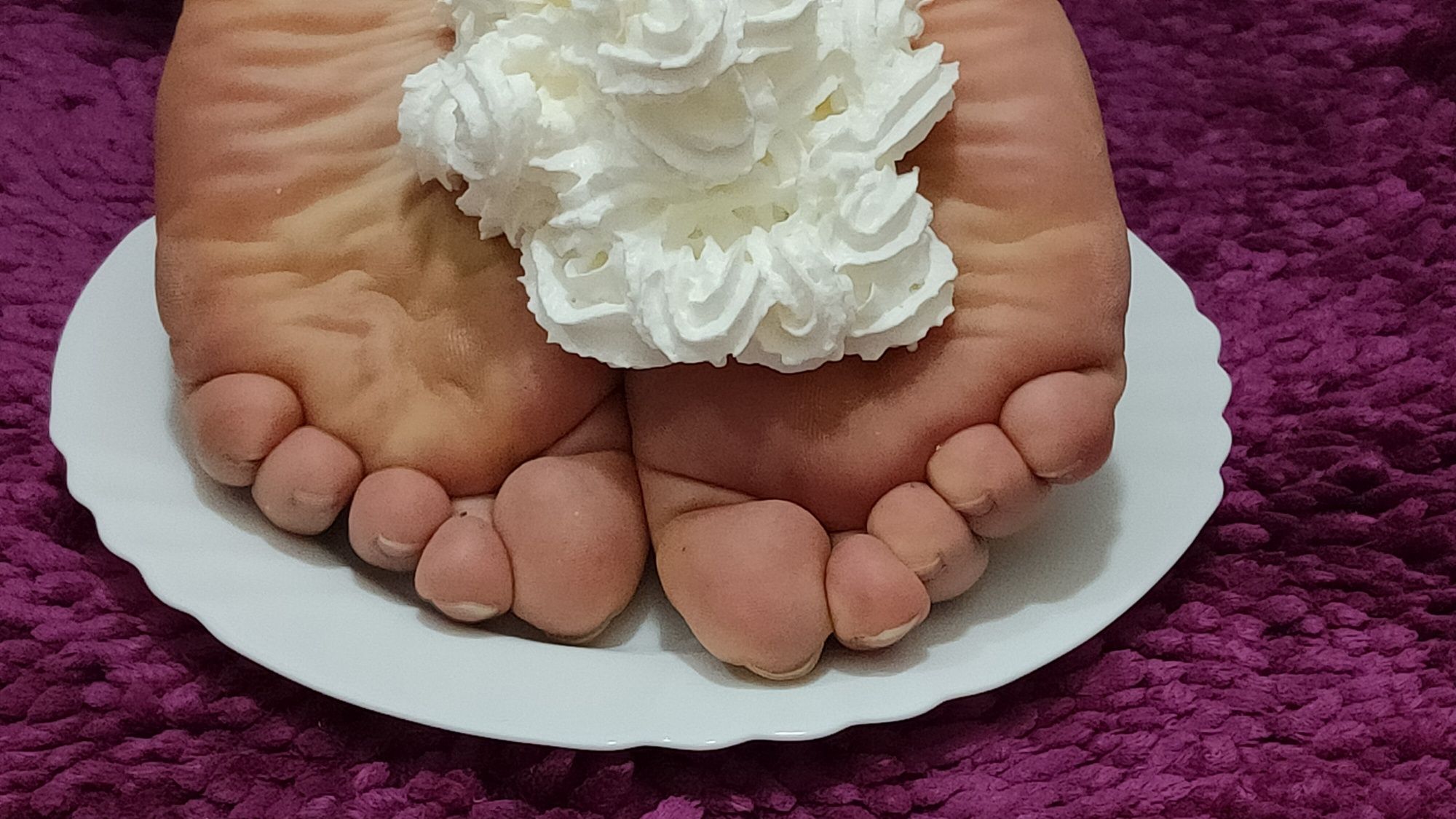 whipped cream on my feet #4