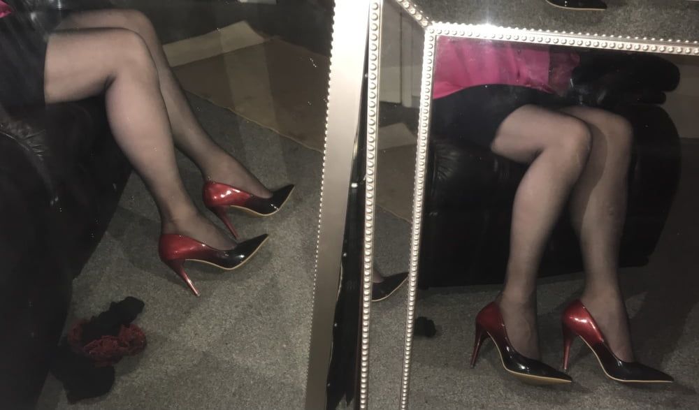 Heels nylons cock #4