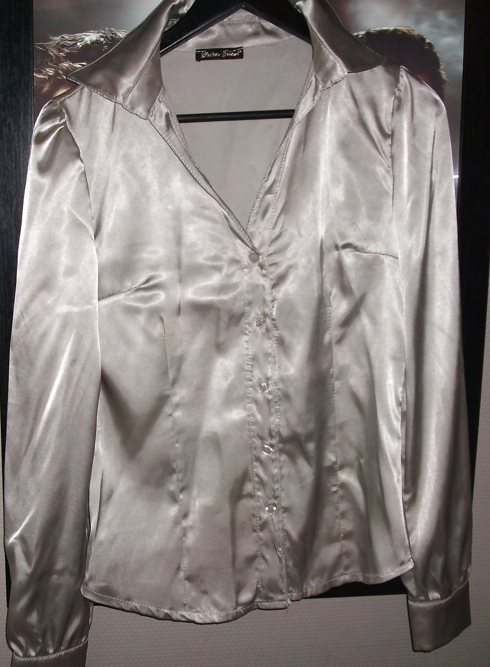 Silk and satin blouses #7