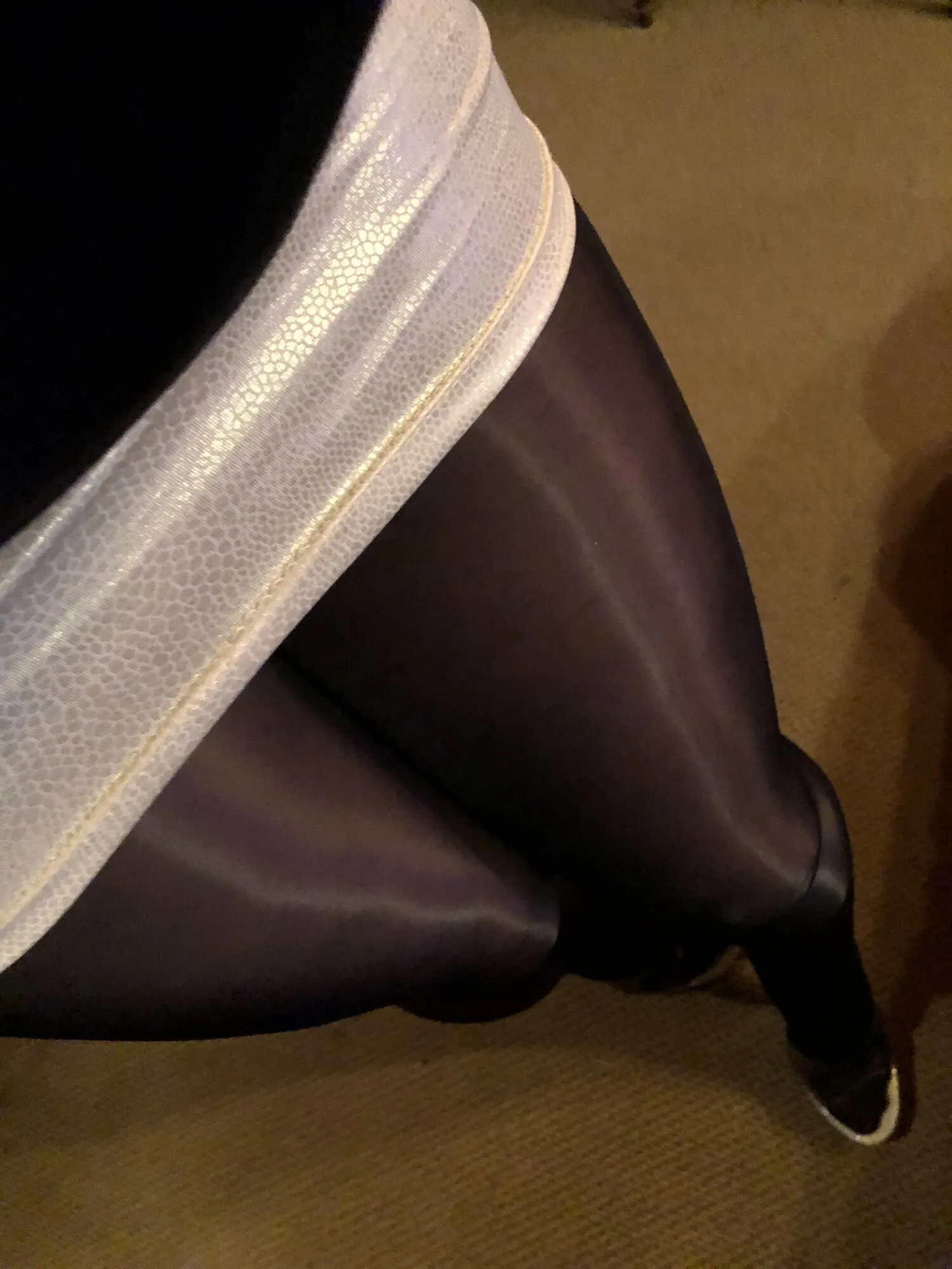 My shiny long legs on pantyhose and high heels. #3