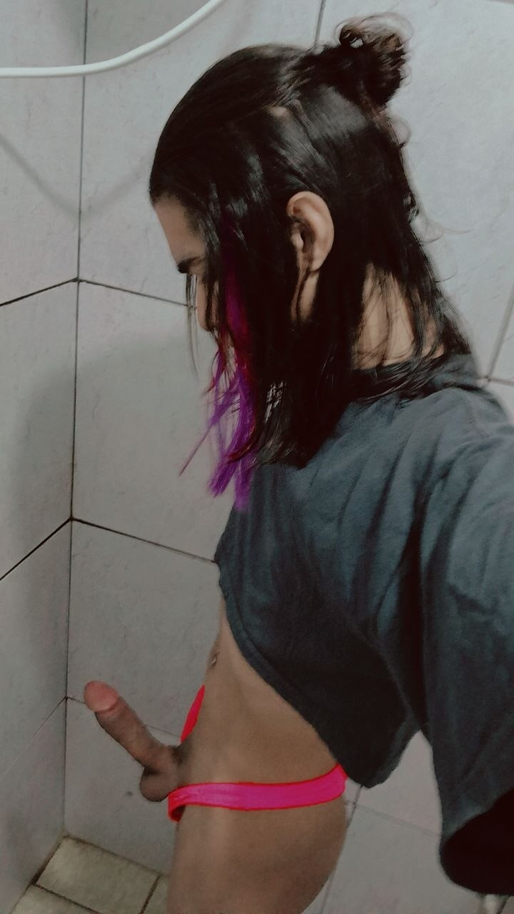 Novinho pelado garoto gay de calcinha femboy viadinho  #5
