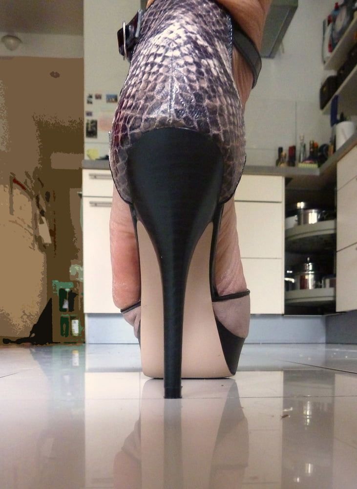 her heels and soles of feet #12