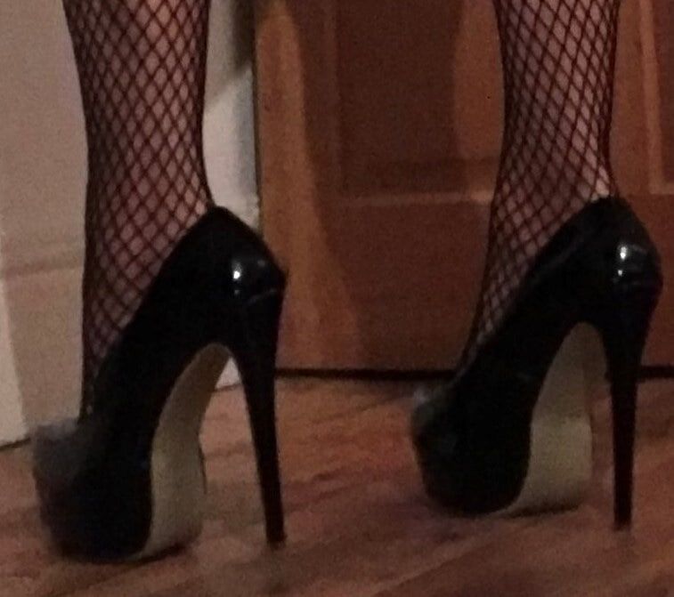 wife's fishnet stockings (2) #4