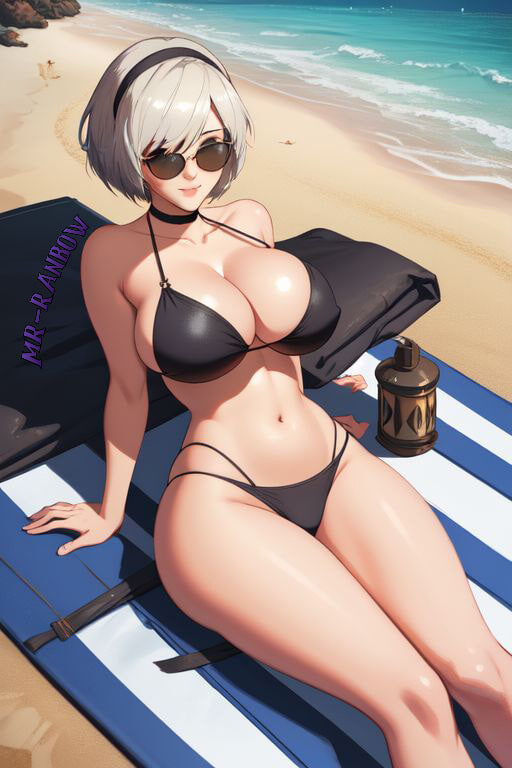 2B is relaxing on the beach 😎 #10