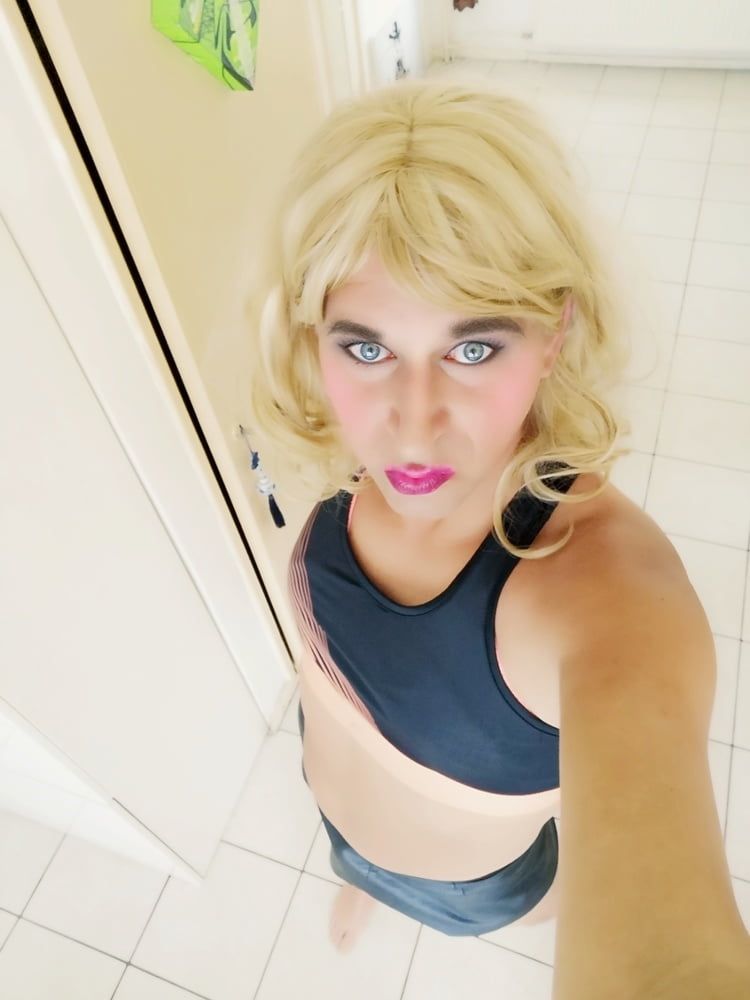 Dutch sissy crossdresser tgirl KJ pretty in pink 2 #6
