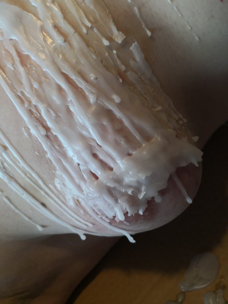 Breasts in hot wax #2