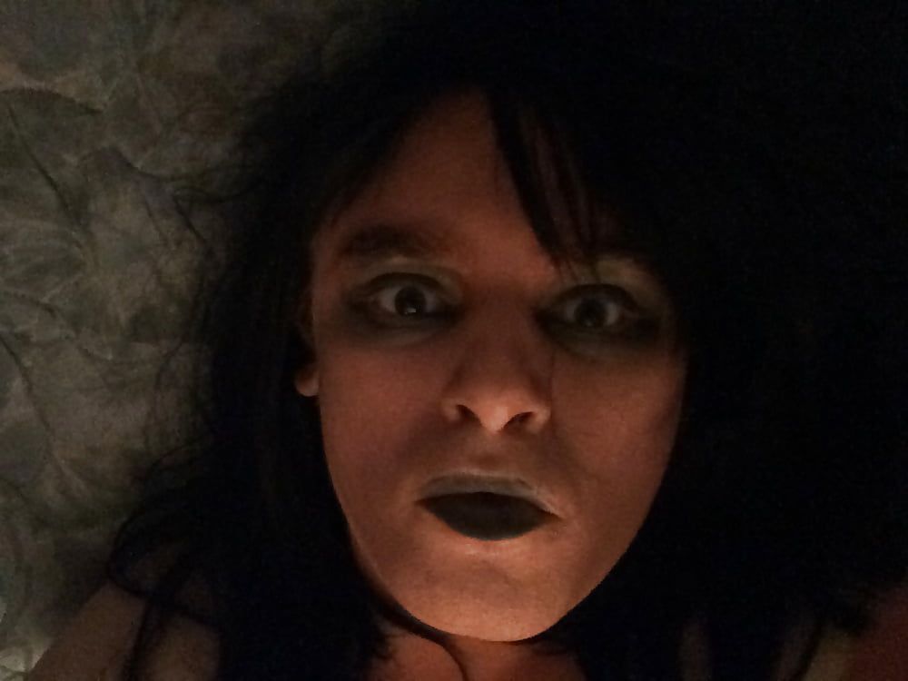 Scary freaky goth sissy #6