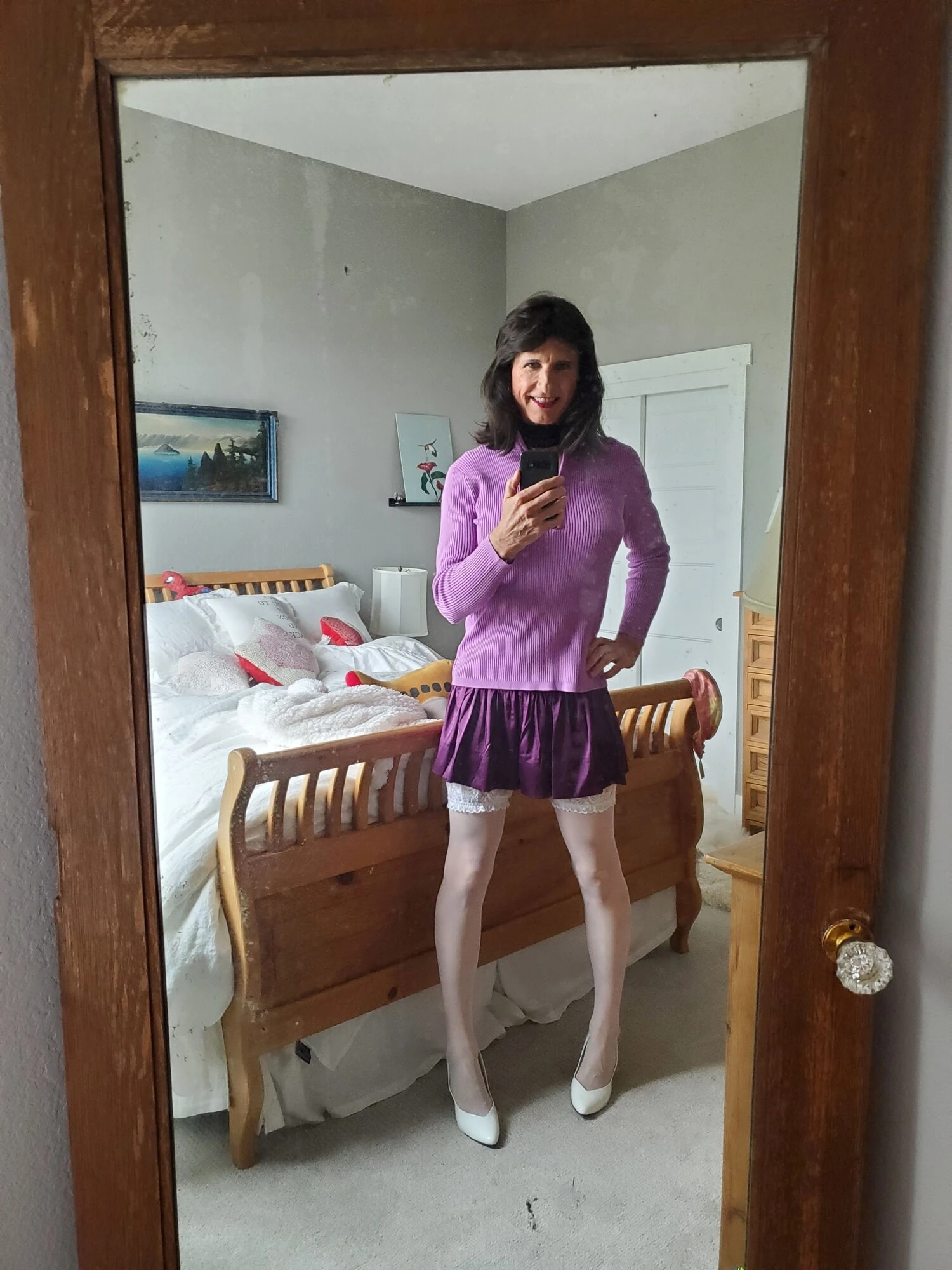 Purple skort