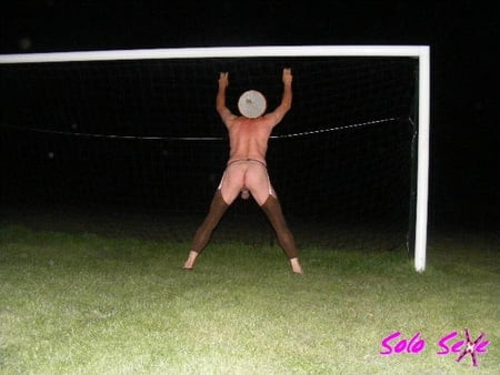 On the football field