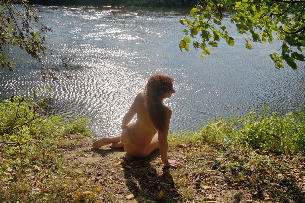 Sitting on the Beach Istra-river #16